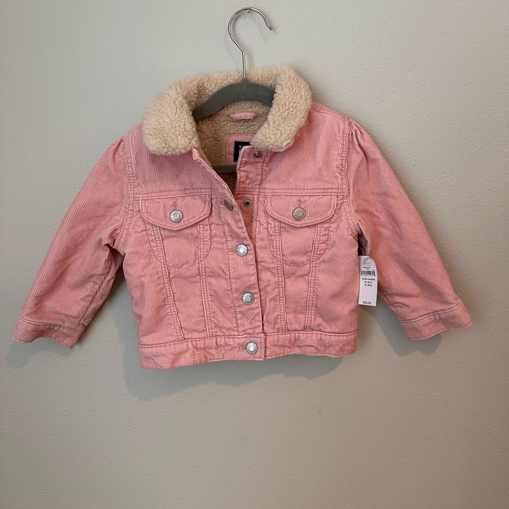 Baby GAP Sherpa and corduroy jacket